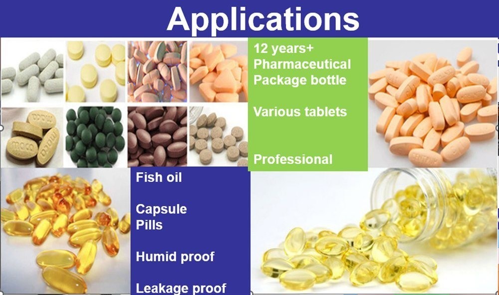 100cc 120cc Plastikowa butelka do tabletek Kapsułki Przejrzysty Błękitny PET Powtarzalny Plastikowy Ciągły Proszek Pigułki butelka medyczna