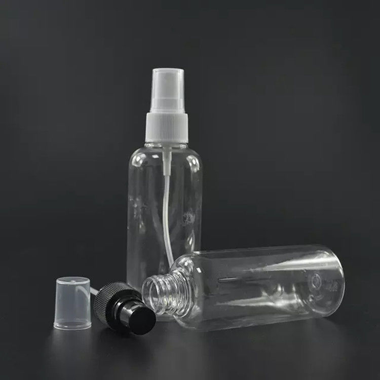 Rozmiar podróżny przenośny pusty plastikowy alkohol PET Spray butelka dezynfektor do rąk Biały spray pompa ciało plastikowa butelka spray