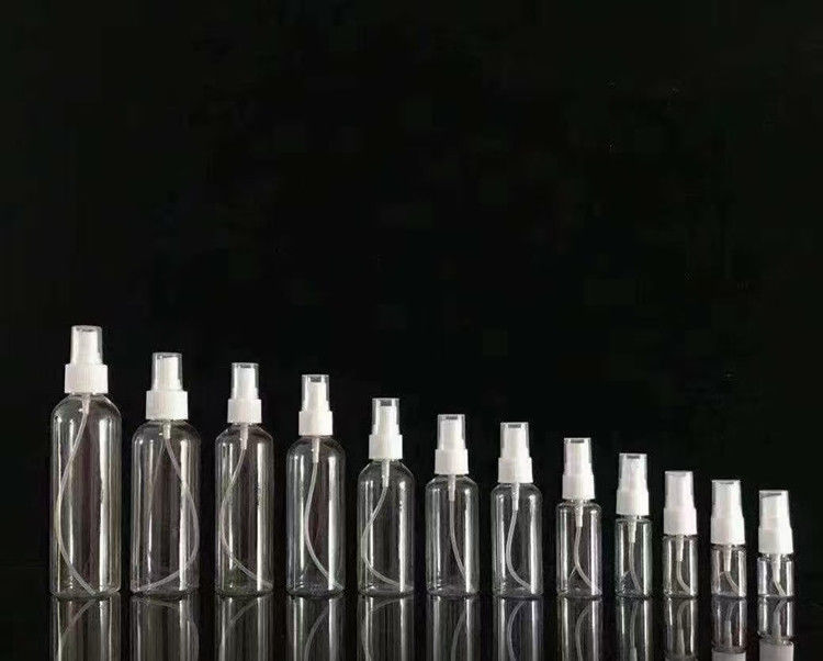 50 ml 60 ml 100 ml PET przejrzysty okrągły, dostosowany do potrzeb, odpłynny środek dezynfekujący ręce, okrągły, odpłynny kosmetyczny, plastikowy butelka PET