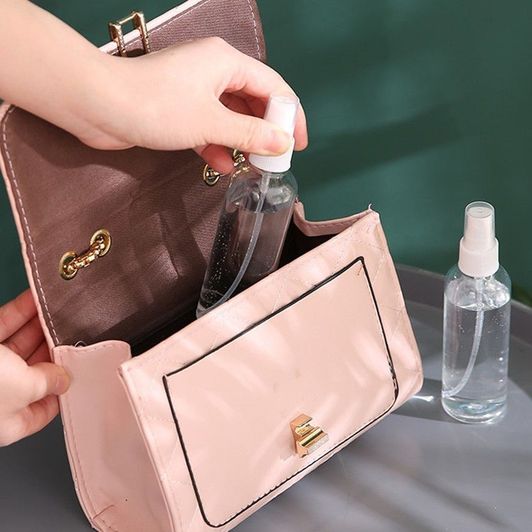 kosmetyczny 30ml 50ml 60ml 100ml 120ml okrągła pusta butelka z plastikowym sprayem PET do perfum
