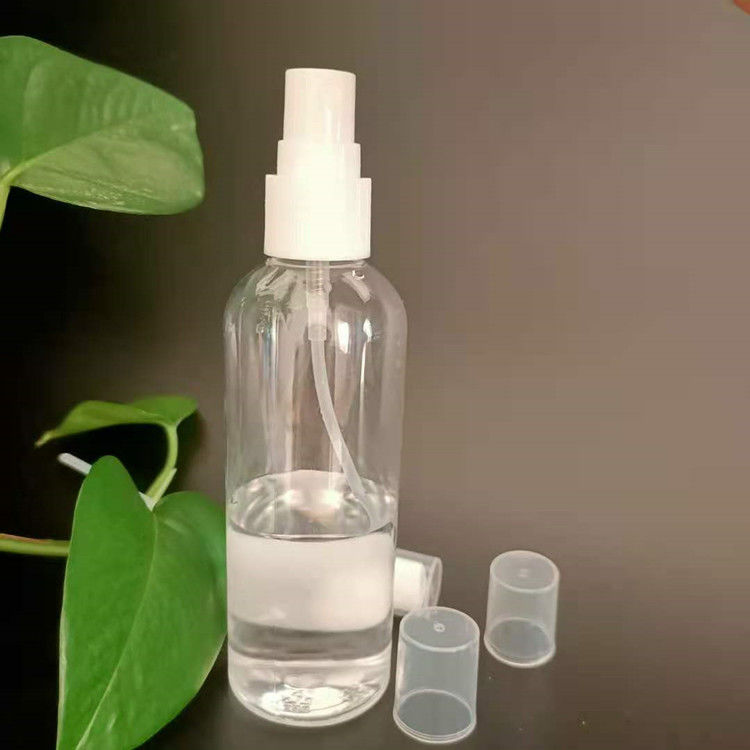 kosmetyczny 30ml 50ml 60ml 100ml 120ml okrągła pusta butelka z plastikowym sprayem PET do perfum