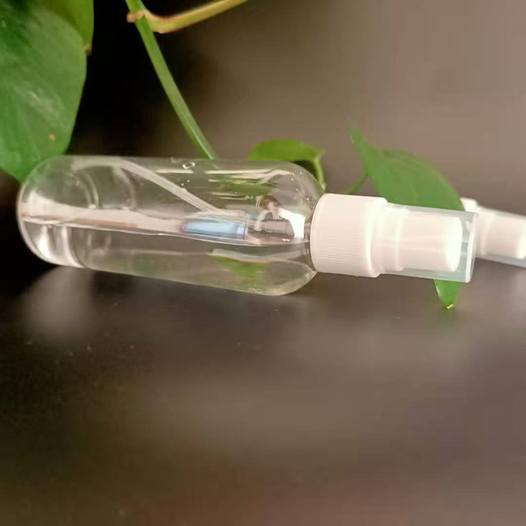 50 ml przenośny mini kieszonkowy przejrzysty przezroczysty balsam dezynfekujący alkohol płaska okrągła butelka plastikowa PET