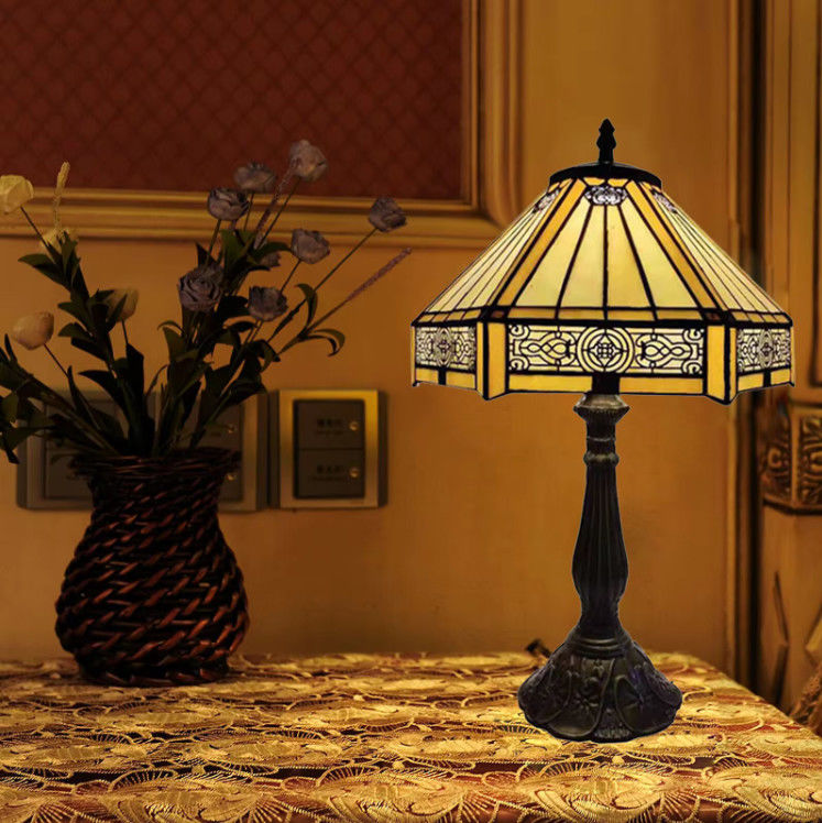 Europejski 30cm Hotel Vintage Lampy stołowe Bar Pokój spać Salon Pokój sypialny Hotel Ręcznie wykonana LED Szklana Lampa stołowa