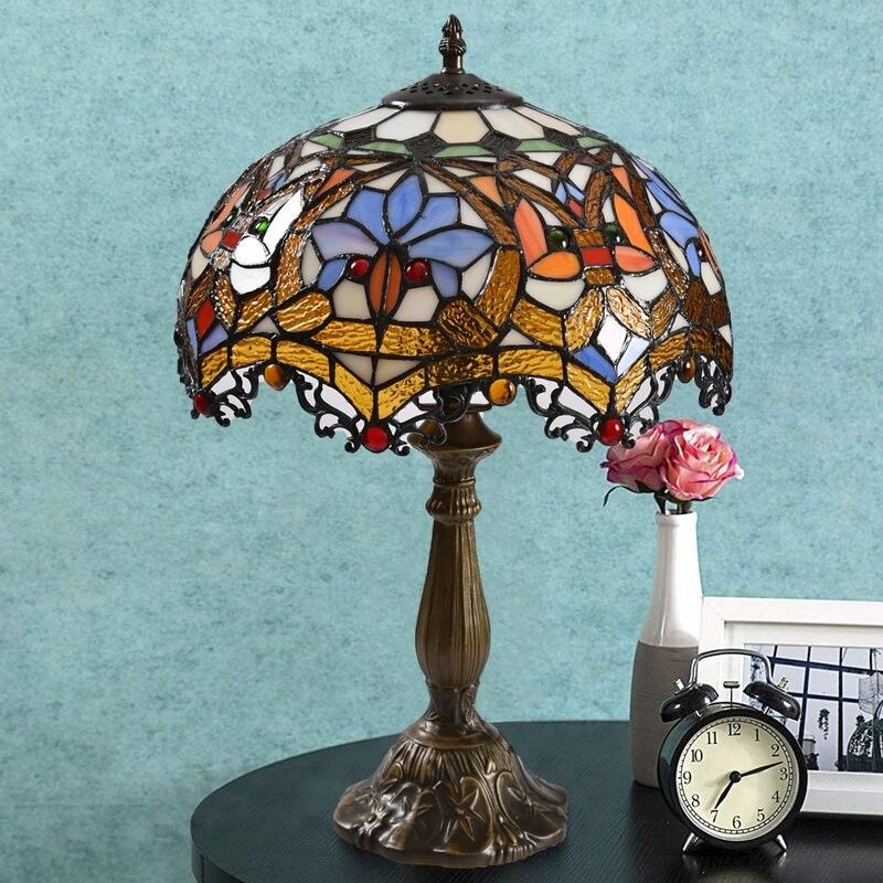 30cm 40cm Ręcznie wykonana Księżycowa Żelazna Lampa Stołowa Światło do czytania Luksusowa Lampa Stołowa Szklana