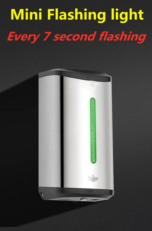 Stal nierdzewna Duża pojemność Na ścianie zamontowany Bez dotyku Dispenser do mydła ręczny Automatyczny czujnik podczerwony Płynny sterylizator ręczny