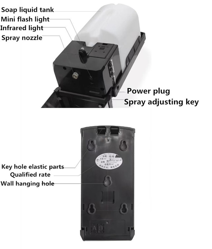 Czyste pomieszczenie Biuro Hotel Fabryka farmaceutyczna Automatyczny mydło ręcznie wolne ze stali nierdzewnej 304 Automatyczny sterylizator ręczny