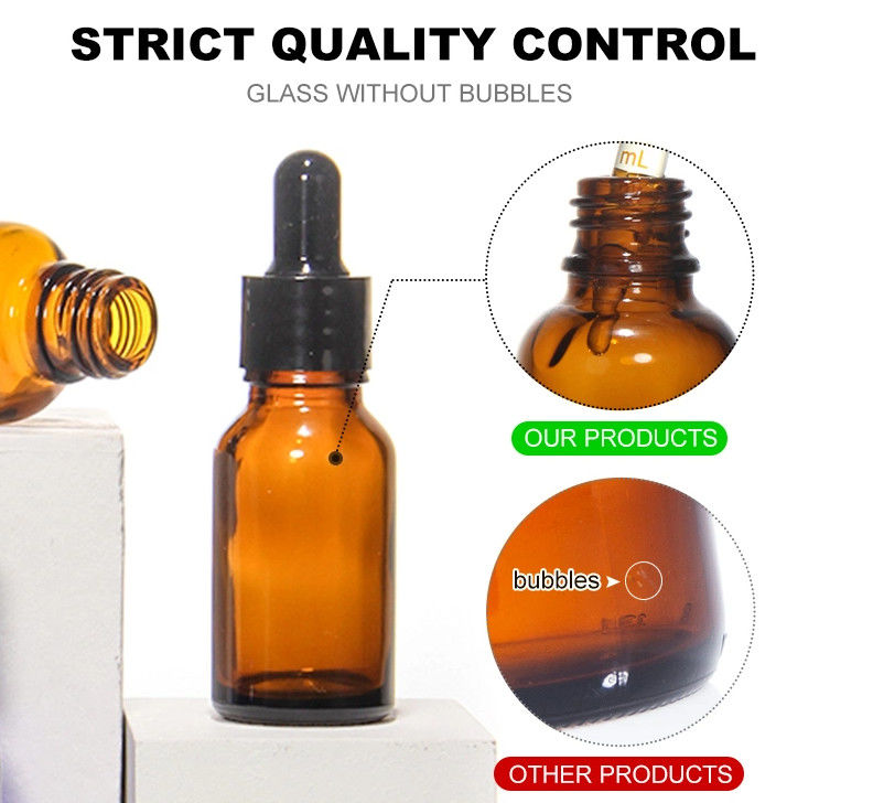 Gorąca sprzedaż 5ml 10ml 15ml 30ml 50ml Balsztynowy Serum Oleju Esencjalnego Butelki Szklane Butelki